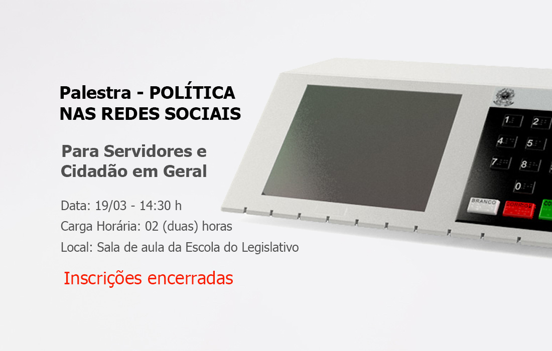 Palestra Política nas Redes Sociais