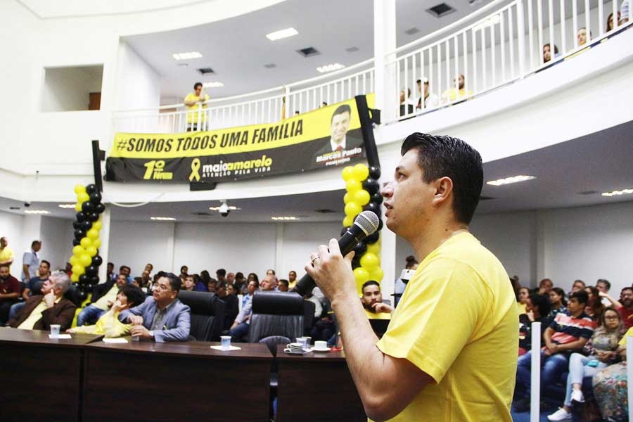 Vereador Marcos Paulo, autor da Lei “Maio Amarelo” realiza pelo segundo ano ações para conscientizar população e combater a violência no trânsito