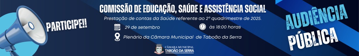 Banner Sessão na Câmara 2