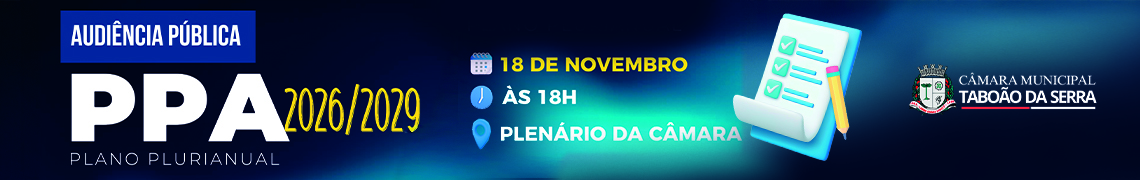 Banner Sessão na Câmara 2